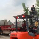 四平 黄金麻冰裂纹，地铺石装车