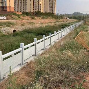四平 白麻河道栏杆效果展示图