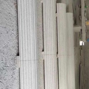 四平 花岗岩厂家带你看白麻花岗岩门楼大柱柱皮