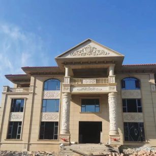 四平 黄金麻花岗岩别墅外墙干挂