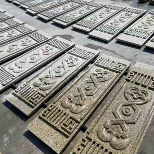 四平 黄金麻花岗岩外墙雕刻板