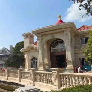 四平 黄金麻花岗岩欧式别墅