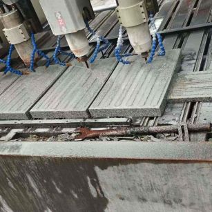 四平 芝麻白花岗岩荔枝面盲道雕刻