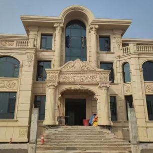 四平 黄金麻花岗岩别墅外墙干挂