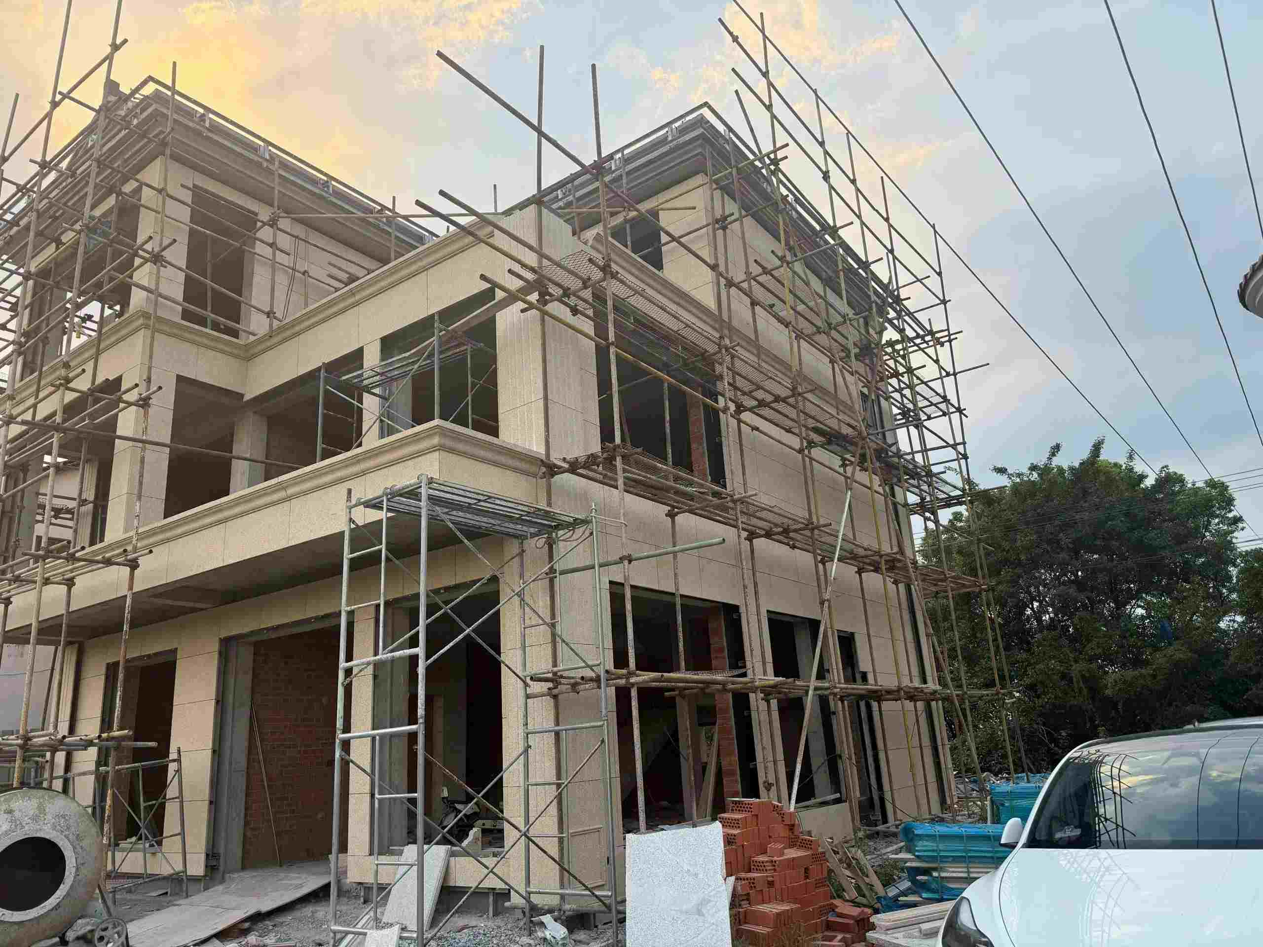 四平 黄金麻荔枝面花岗岩外墙干挂