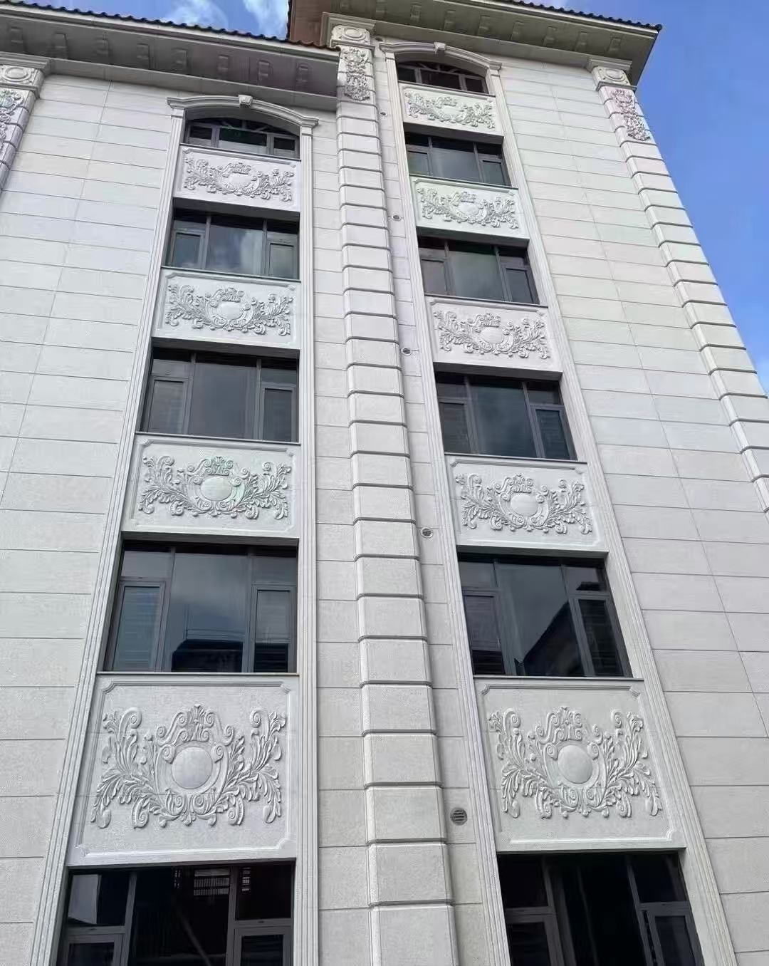 四平 白麻荔枝面花岗岩别墅外墙干挂