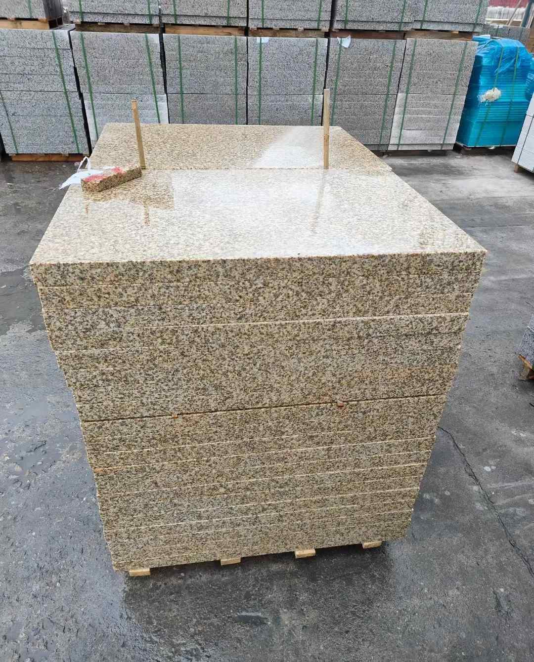 四平 湖北黄金麻花岗岩石材荔枝面外墙石材