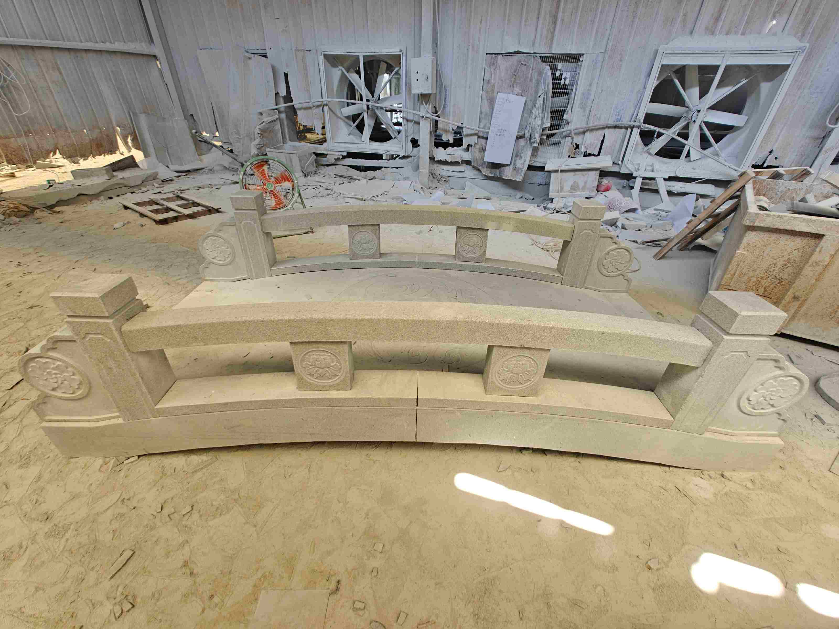 四平 芝麻灰花岗岩异形加工-拱桥，石桥