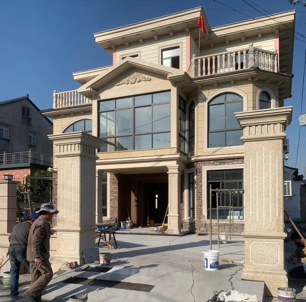 四平 黄金麻花岗岩荔枝面别墅外墙干挂私家专属