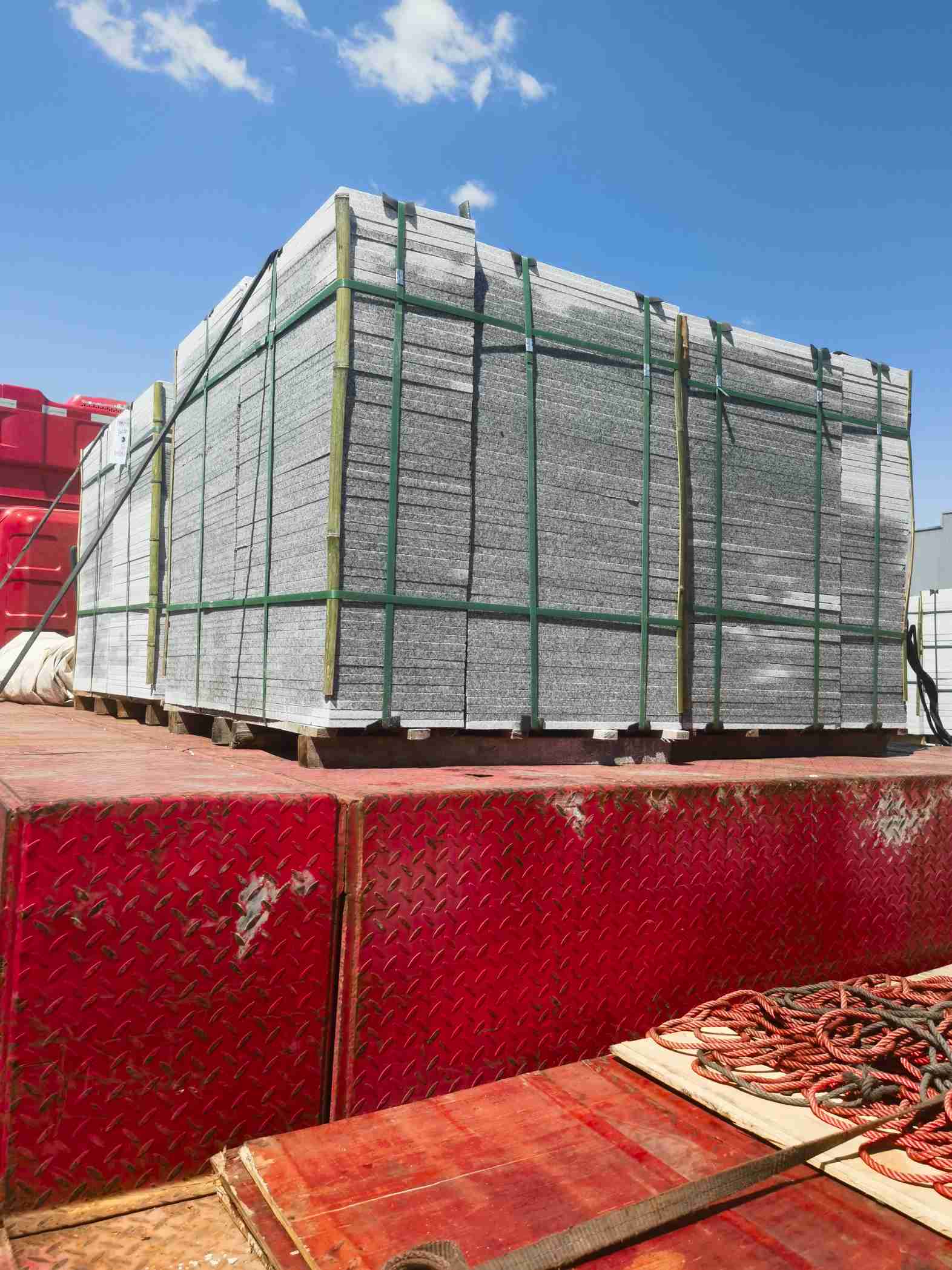 四平 芝麻白火烧规格板地铺石300*600/600*600