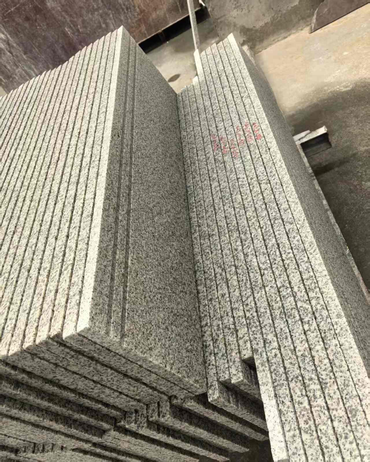 四平 白麻荔枝面花岗岩楼梯踏步