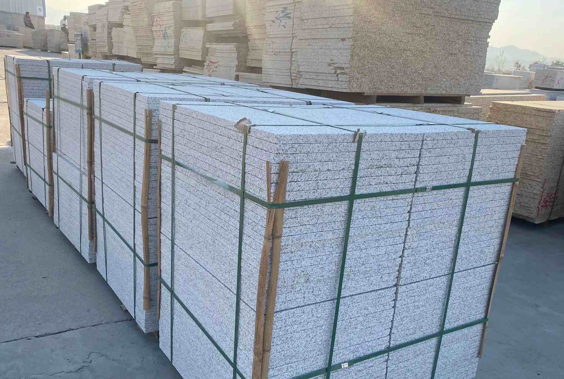 四平 白麻花岗岩荔枝面地铺石