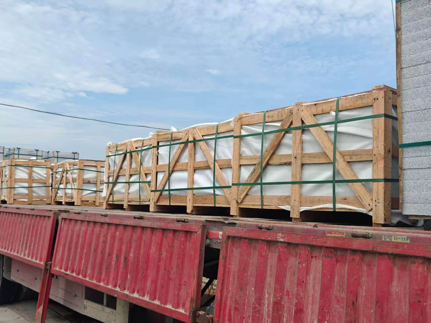 四平 芝麻白花岗岩地铺石出口专车-泰国游